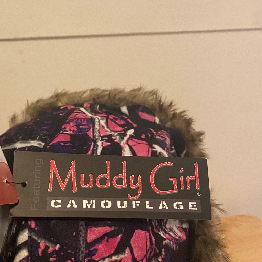 3M Thinsulate Muddy Girl Camouflage Hat - Pink and Black